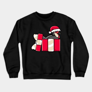 Cute Minorca Chicken in Christmas Gift Crewneck Sweatshirt